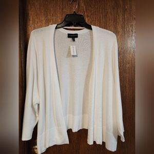 Nwt Lane Bryant Women's White Cardigan